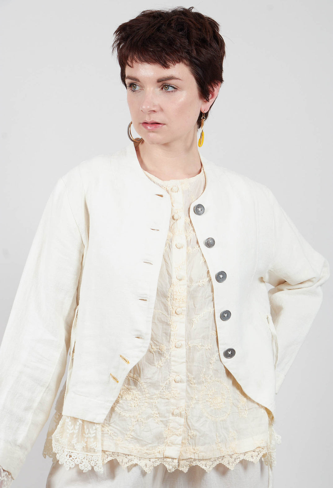 Alfonsa Jacket in Cream