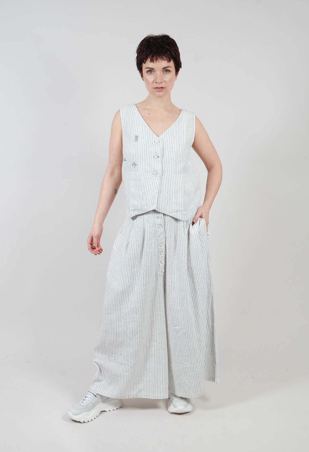 Pomona Waistcoat in Striped
