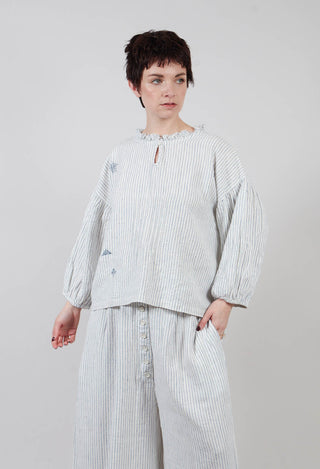 Penolepe Blouse in Indigo