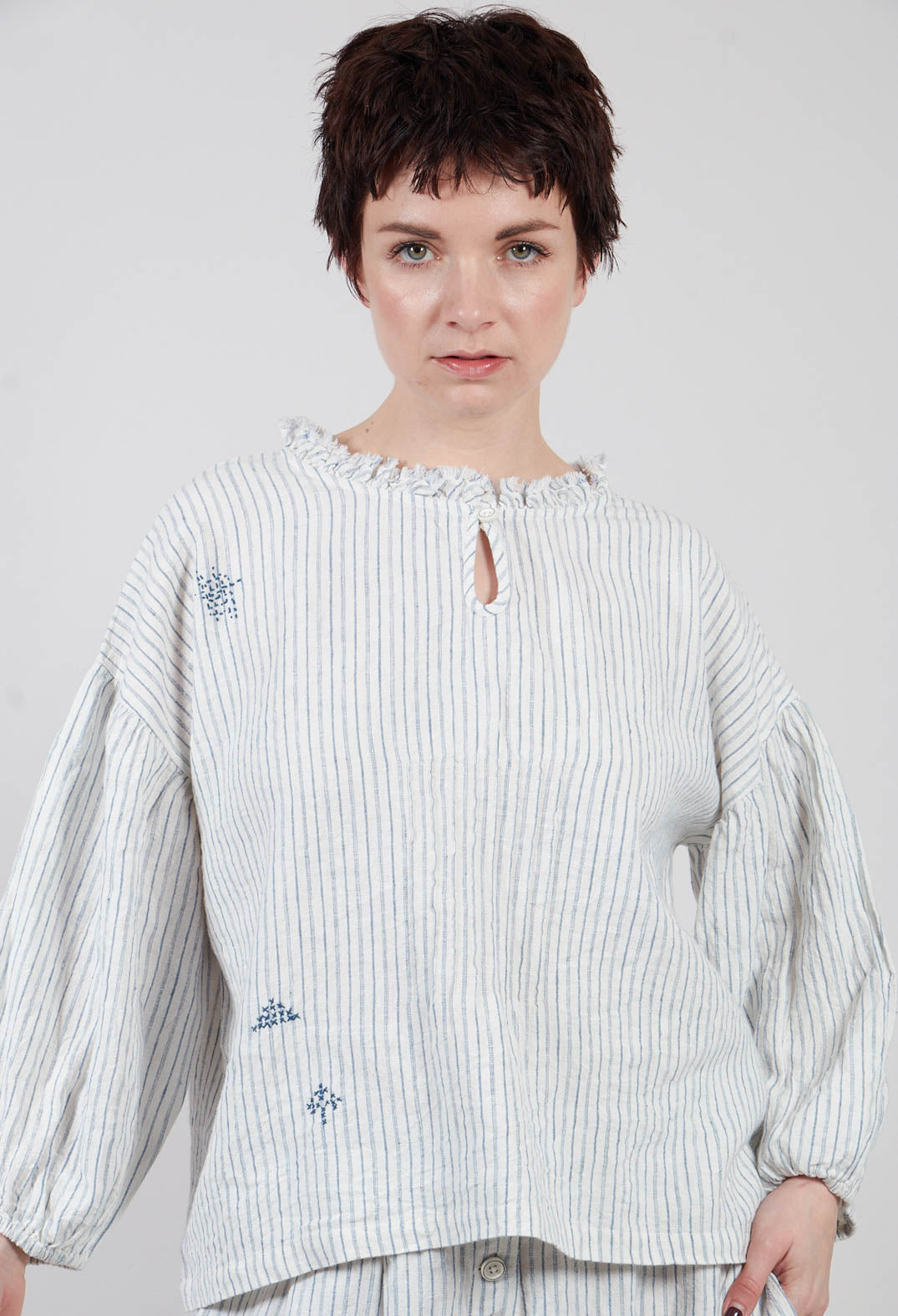 Penolepe Blouse in Indigo