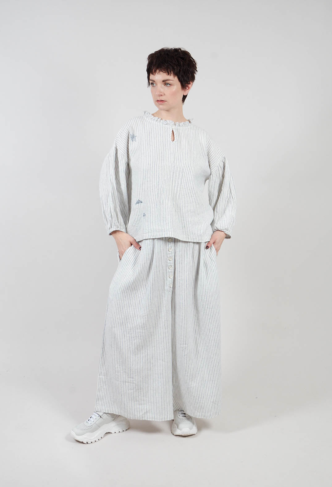 Penolepe Blouse in Indigo