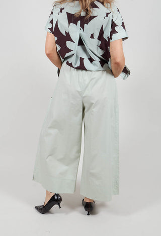Wide Leg Trousers in Menta