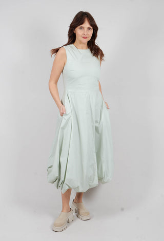 Midi Bubble Hem Dress in Menta – Olivia May