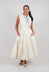 Bubble Hem Midaxi Dress in Anise