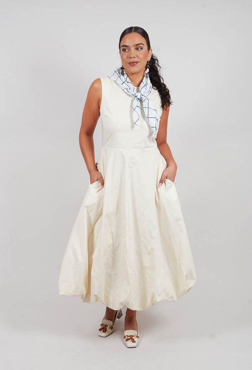 Bubble Hem Midaxi Dress in Anise