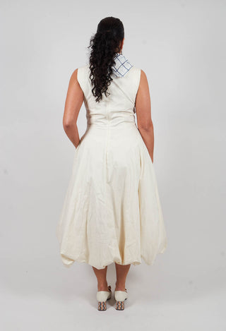 Bubble Hem Midaxi Dress in Anise
