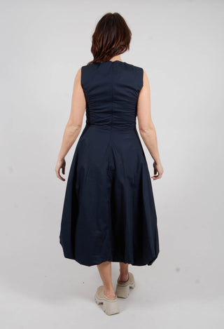 Midi Bubble Hem Dress in Comet
