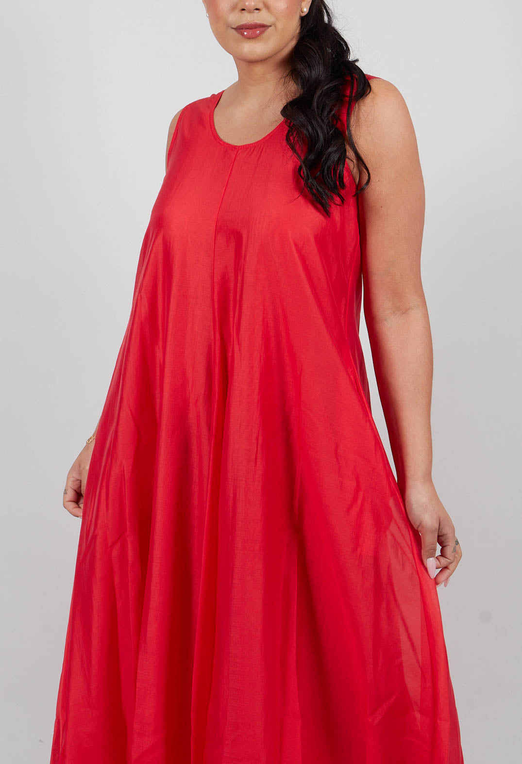 Balloon Dress in Coral