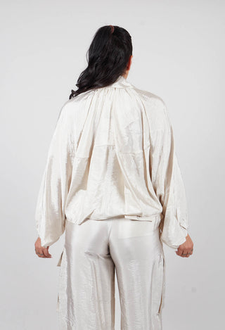 Bomber Jacket in Oyster