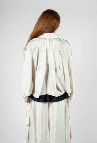 Bomber Jacket in Oyster