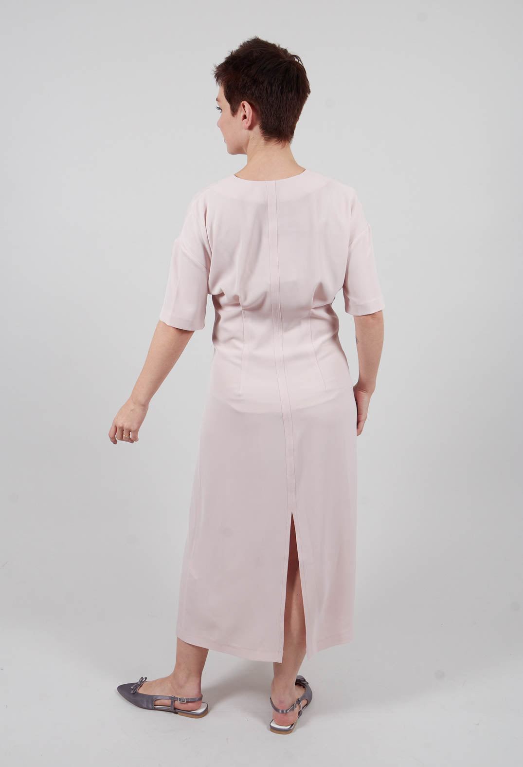 Knot Twist Dress in Quarzo