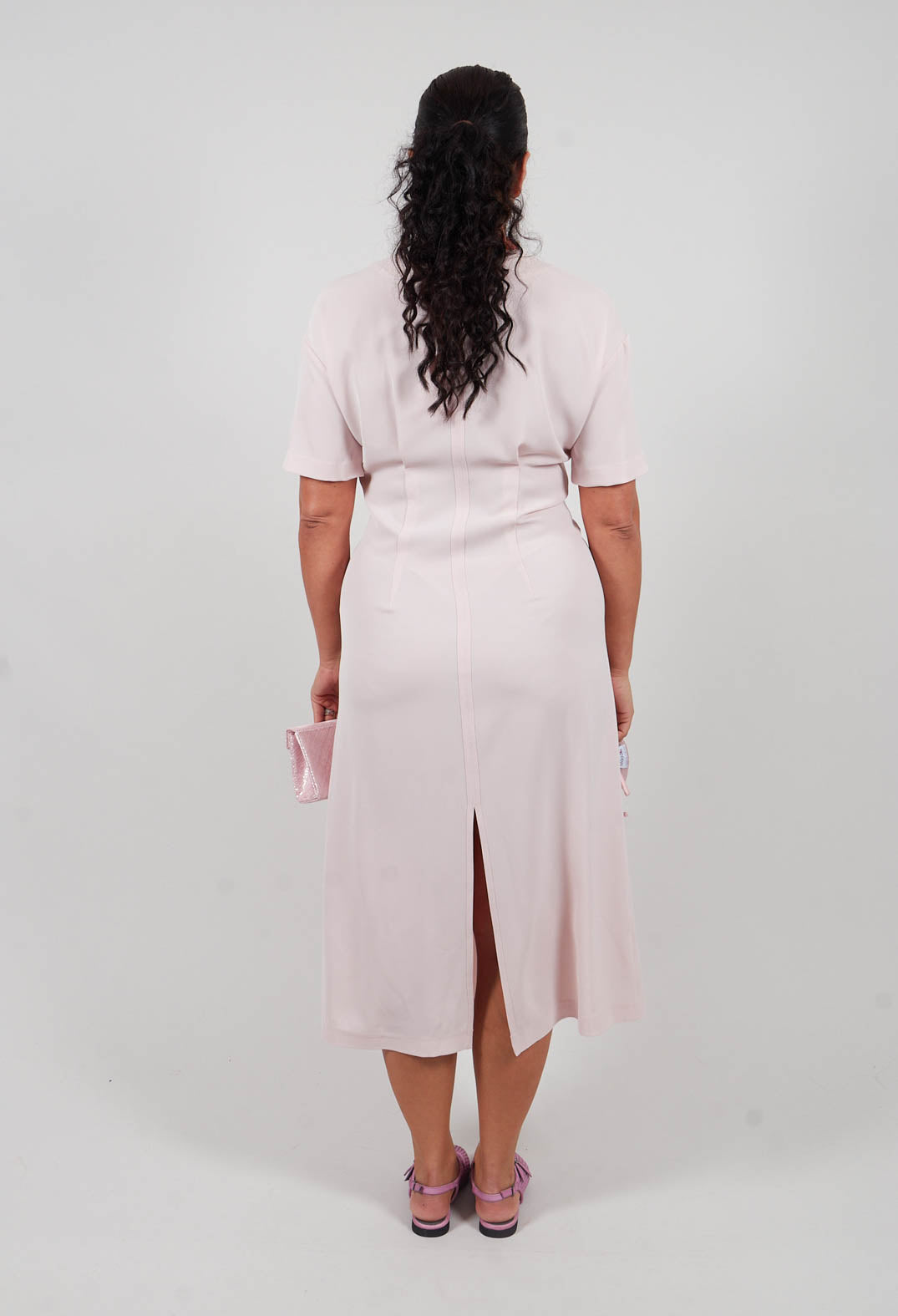 Knot Twist Dress in Quarzo