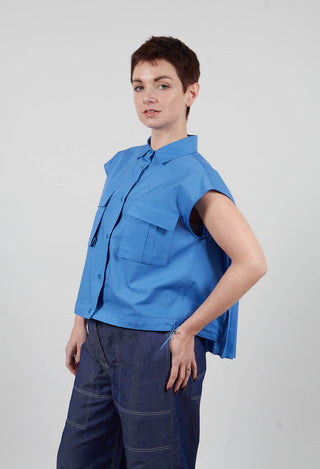 Pocket Front Shirt in Pacific