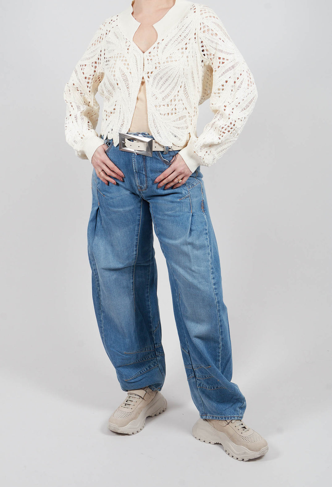 Cheer Up Trousers in Denim