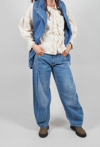 Cheer Up Trousers in Denim