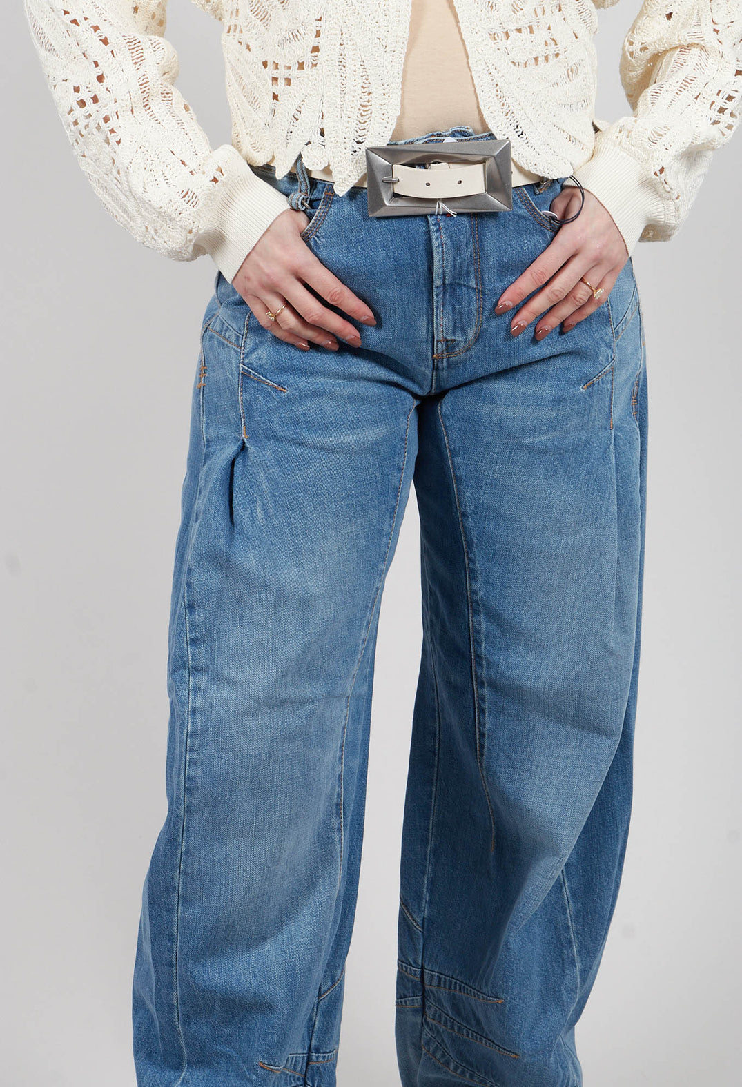 Cheer Up Trousers in Denim