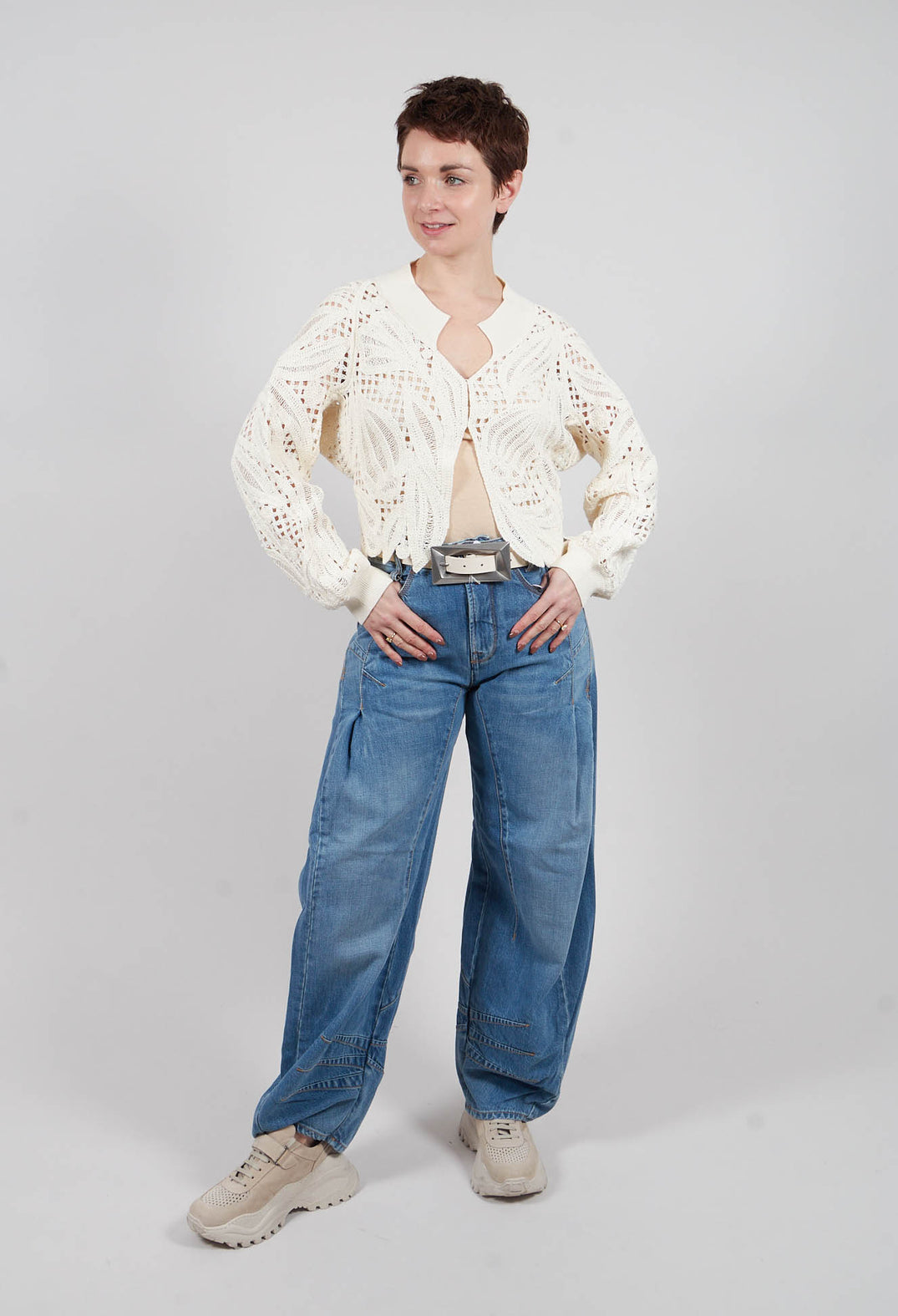 Cheer Up Trousers in Denim
