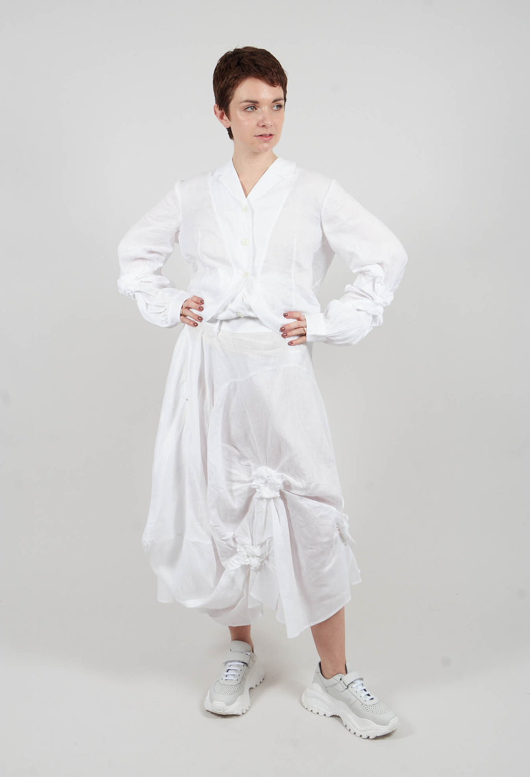 Fitzroy Skirt in Optical White