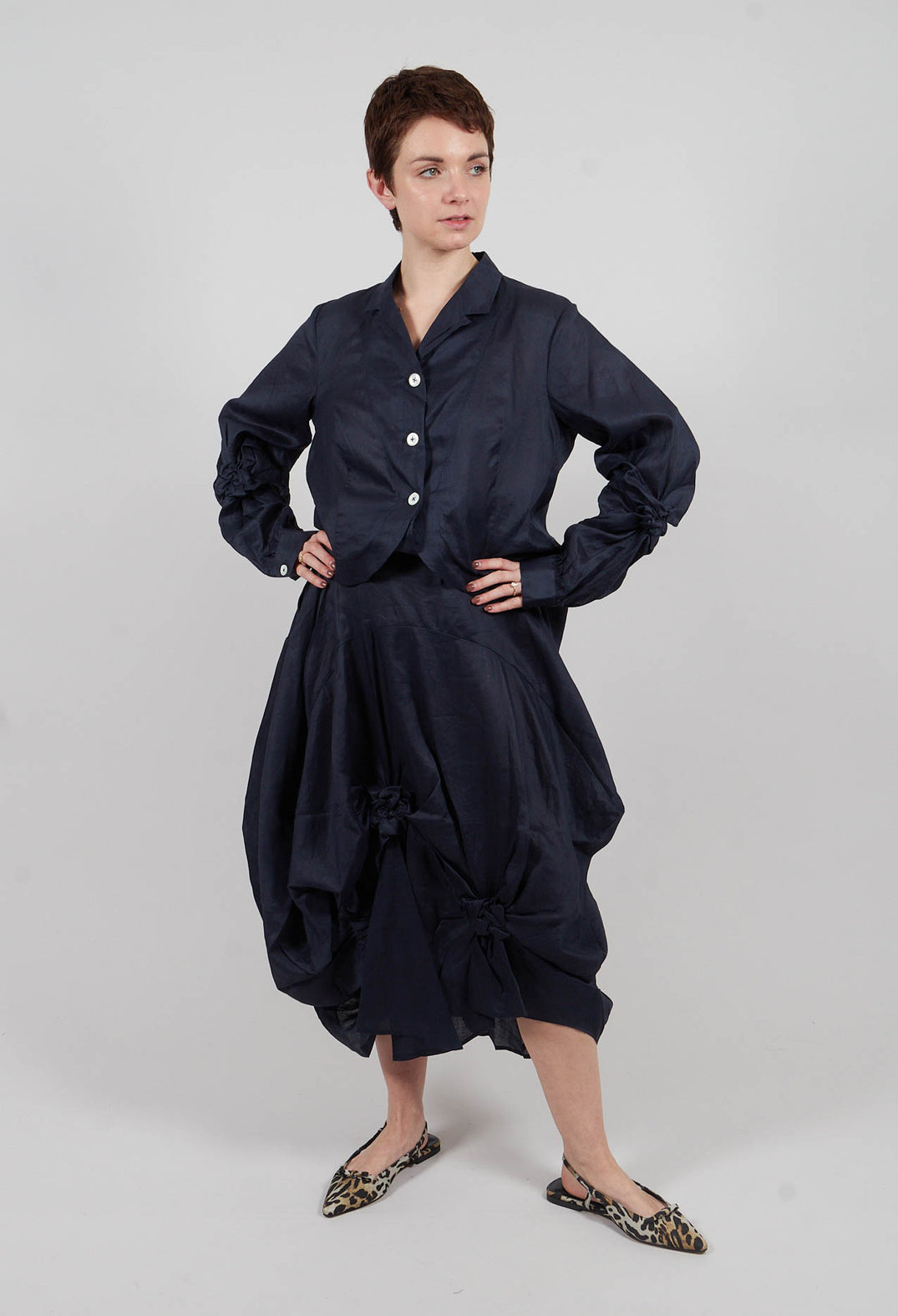 Fitzroy Skirt in Dark Blue
