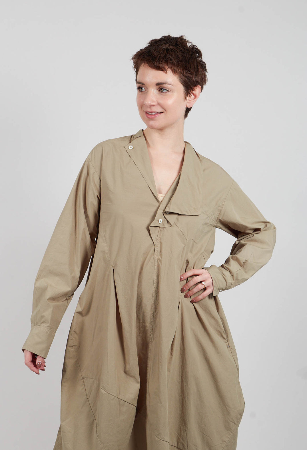 Accord Dress in Clay Green