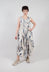 Smolder Dress in Beige and Blue