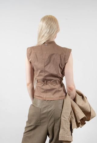 Raise Up Waistcoat in Brown Chestnut