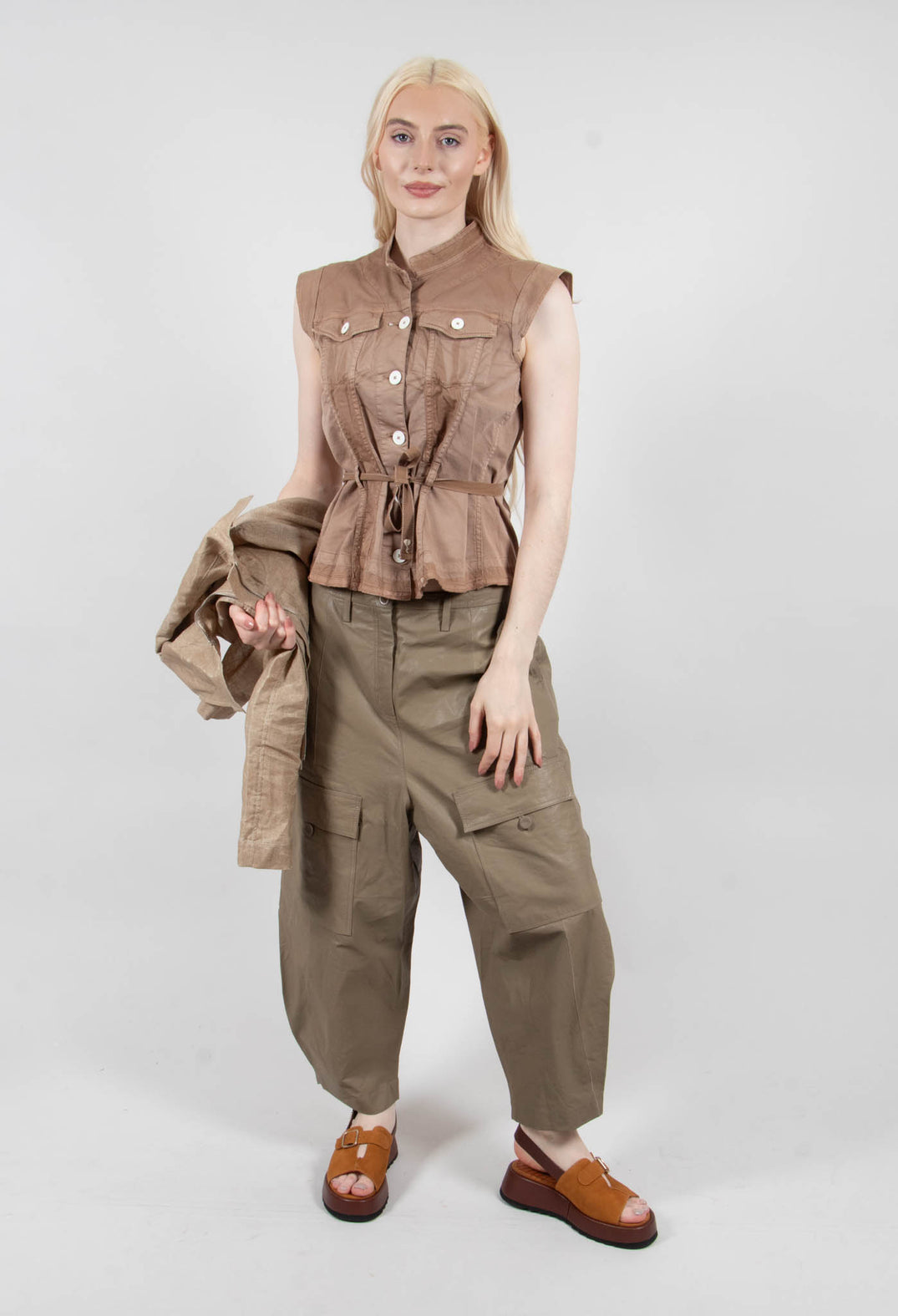 Raise Up Waistcoat in Brown Chestnut