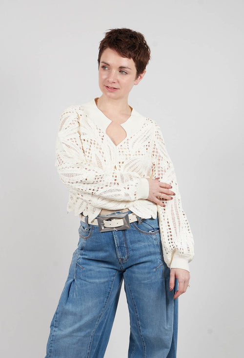 Sweeti Cardigan in White Milk