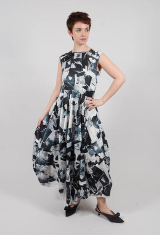 Sparky Dress in Black Print