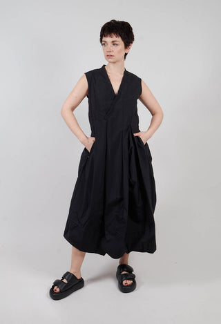 Wealth Dress in Jet Black