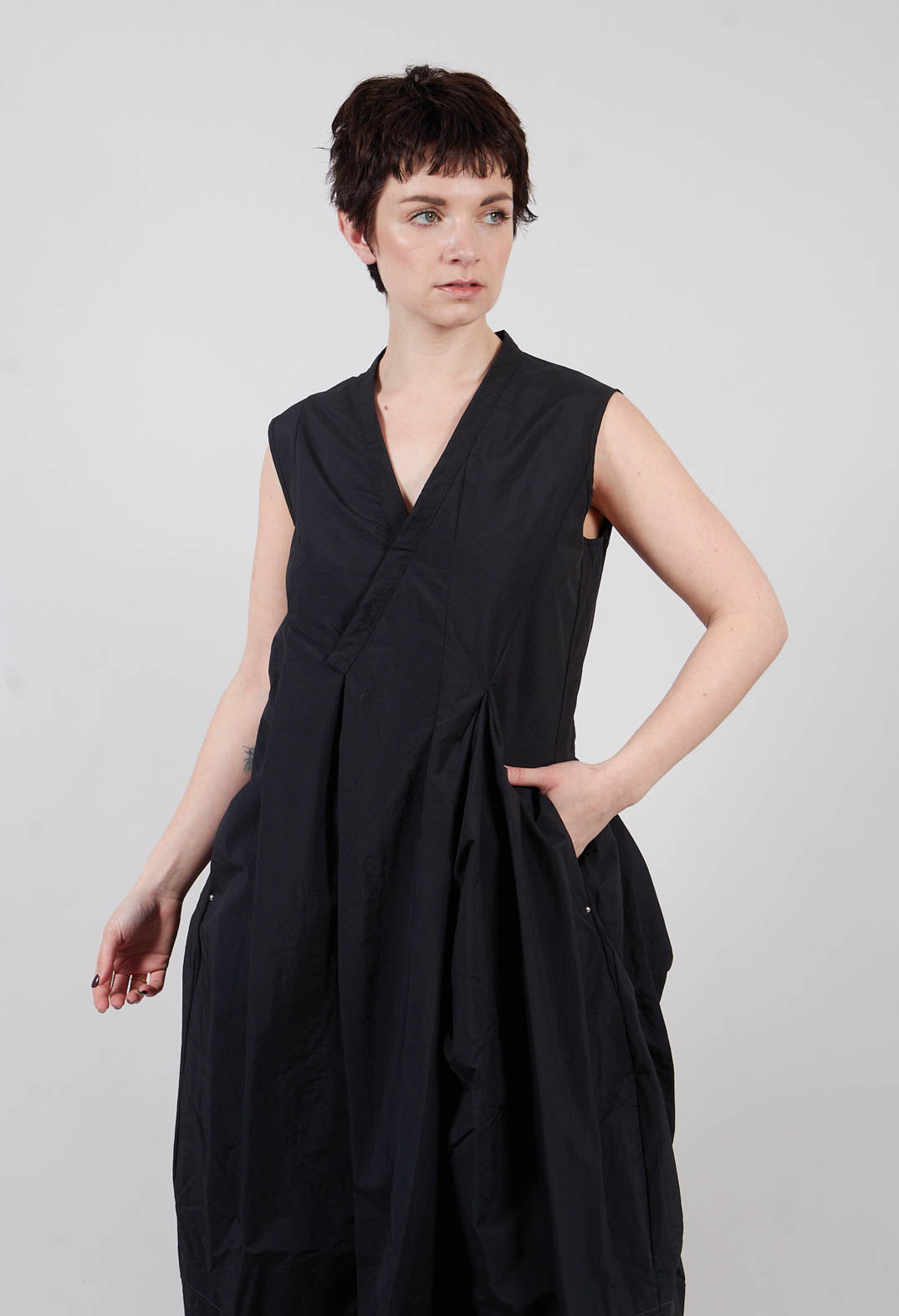Wealth Dress in Jet Black