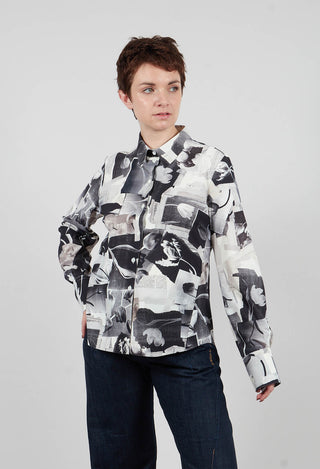 Hadron Shirt in Black Print