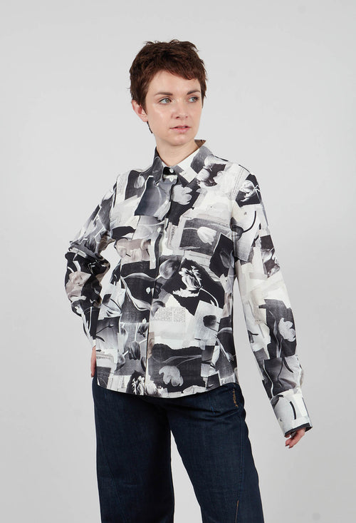 Hadron Shirt in Black Print