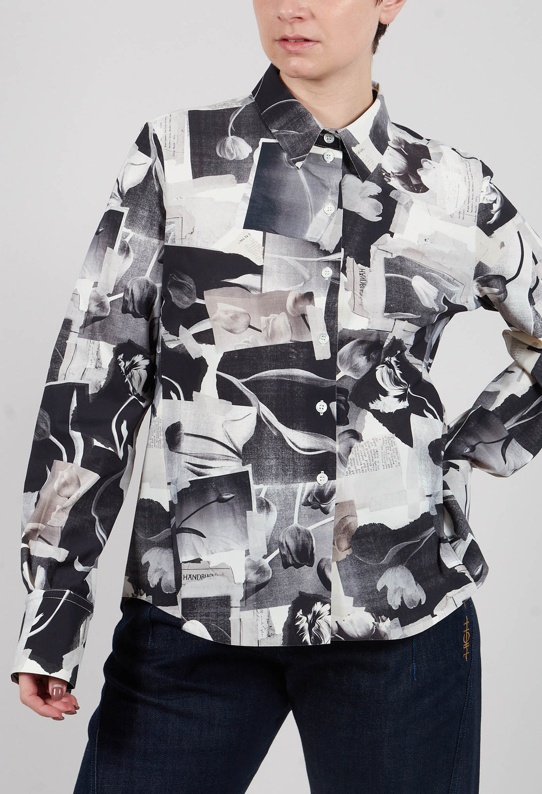 Hadron Shirt in Black Print