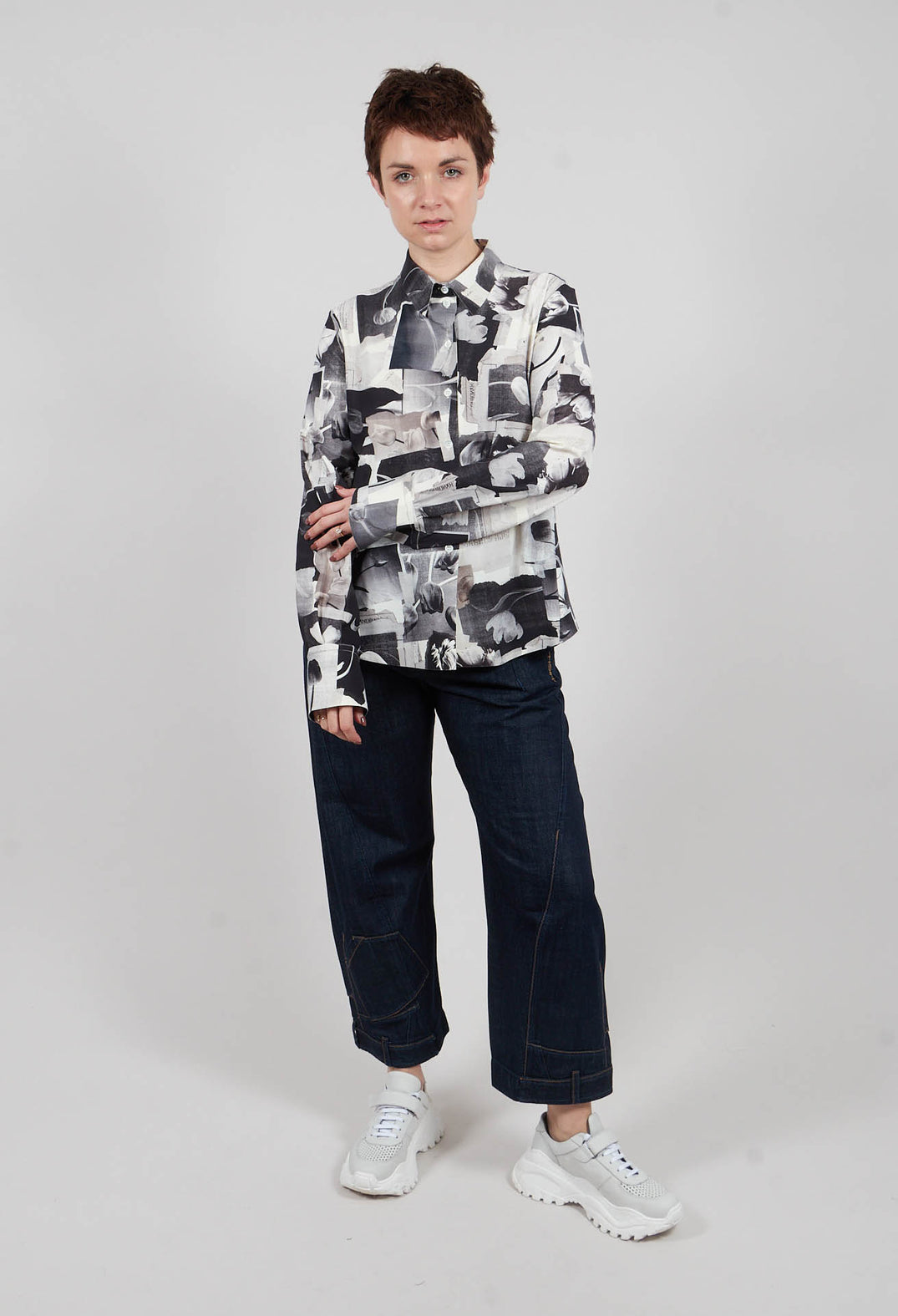 Hadron Shirt in Black Print