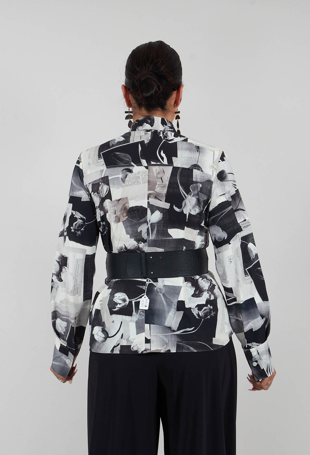 Hadron Shirt in Black Print
