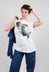 Symbol Jersey Top in White