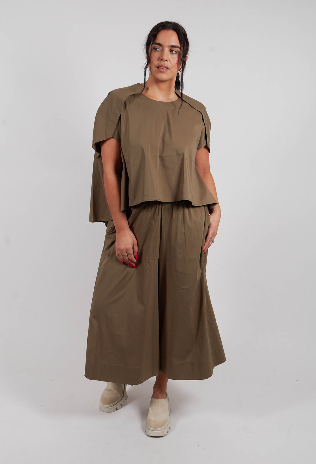 Big Shirt in Dark Khaki