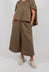 Pant Skirt in Dark Khaki