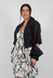 Cropped Bomber Jakcet in Tulle Stretch Black