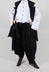 Unisex Stretch Trousers in Black