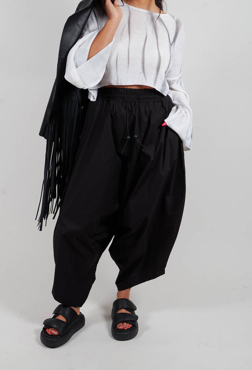 Unisex Stretch Trousers in Black