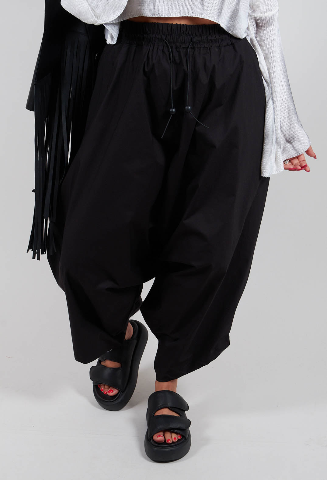Unisex Stretch Trousers in Black