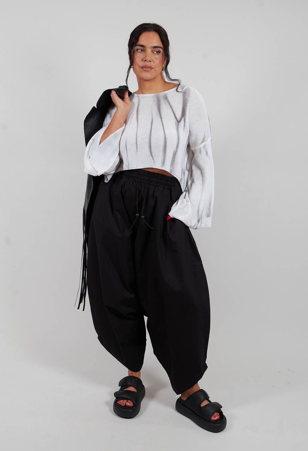 Unisex Stretch Trousers in Black