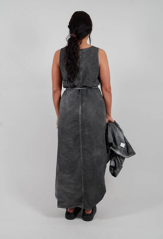 Dress in Dyed Cotton Grey