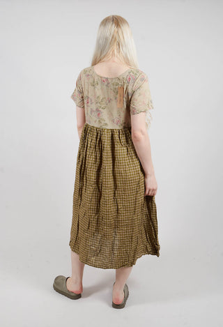 Rina Dress in Vichy Vert