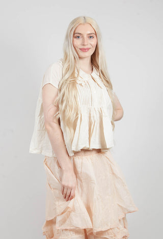 Sora Shirt in Stripe Ecru