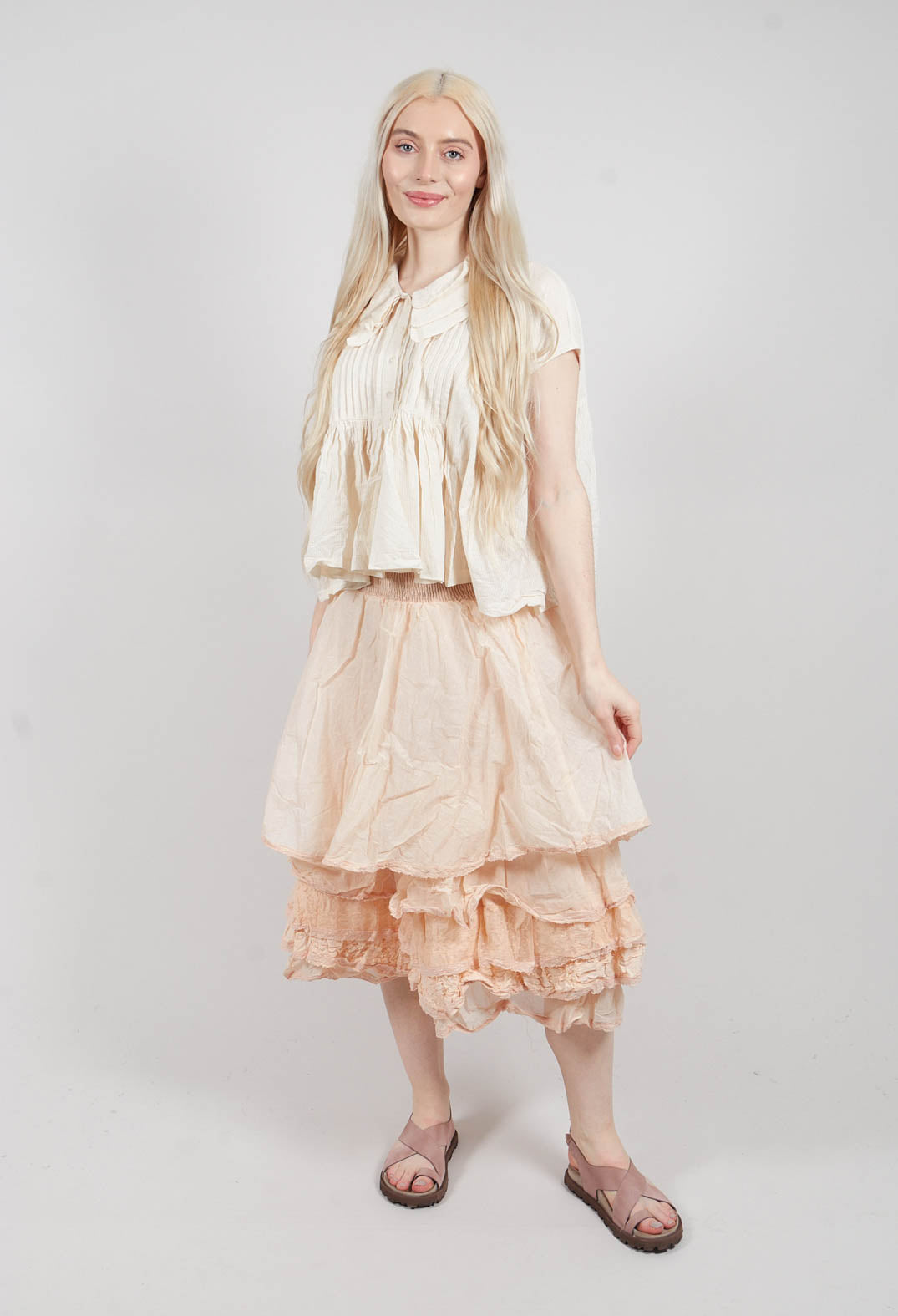 Sora Shirt in Stripe Ecru