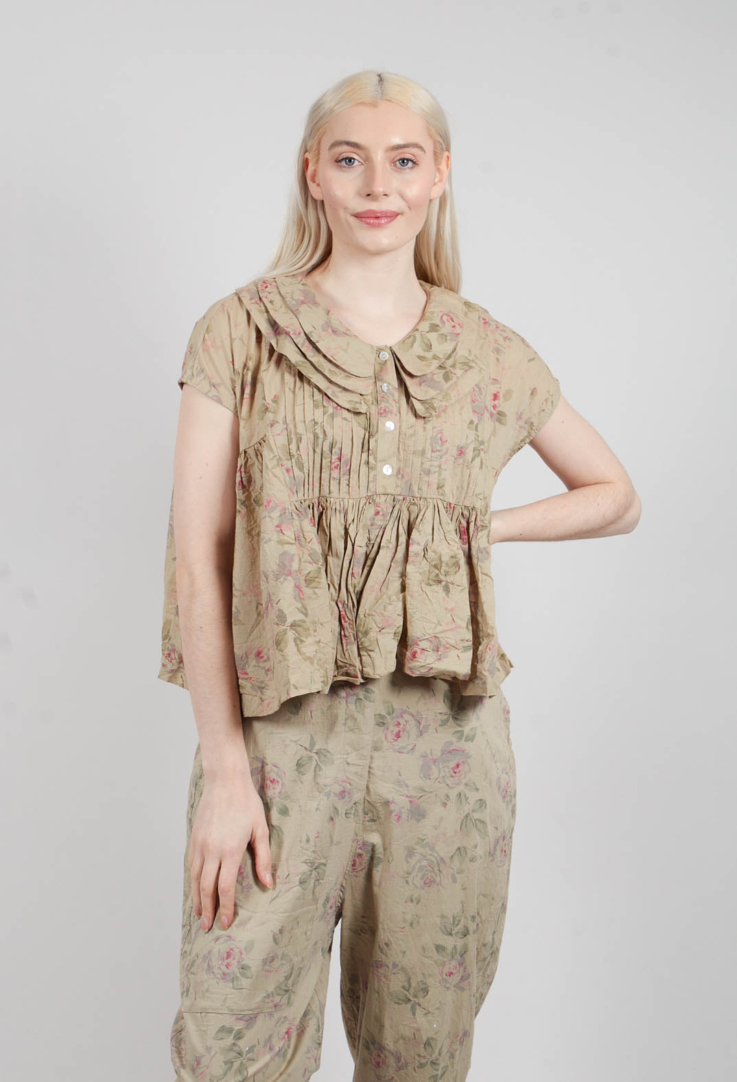 Sora Top in Verveine Fleurs
