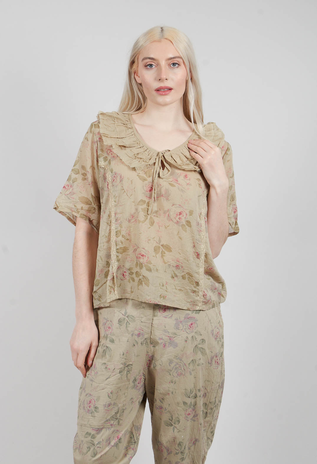 Sora Top in Verveine Fleurs